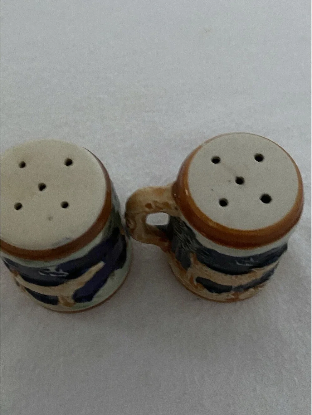 Vintage Great Smoky Mountains National Park Beer Stein Mug Salt & Pepper Shakers